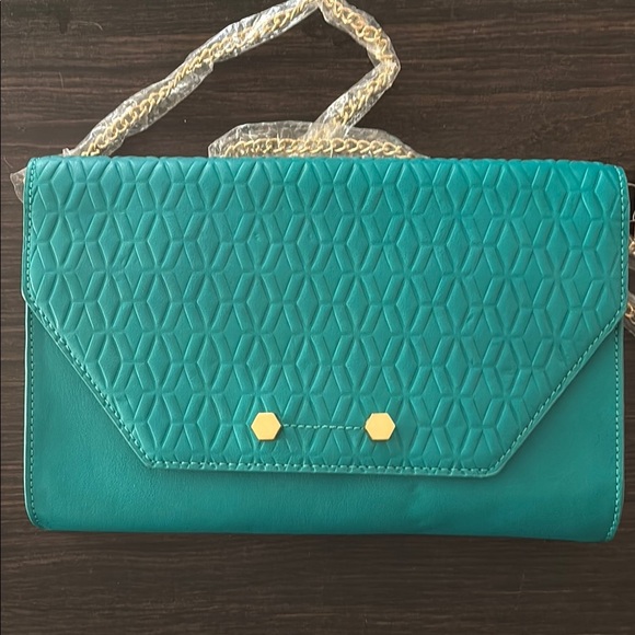 Francesca's Collections Teal Quilted Women's Bag (NWT) - Picture 7 of 7